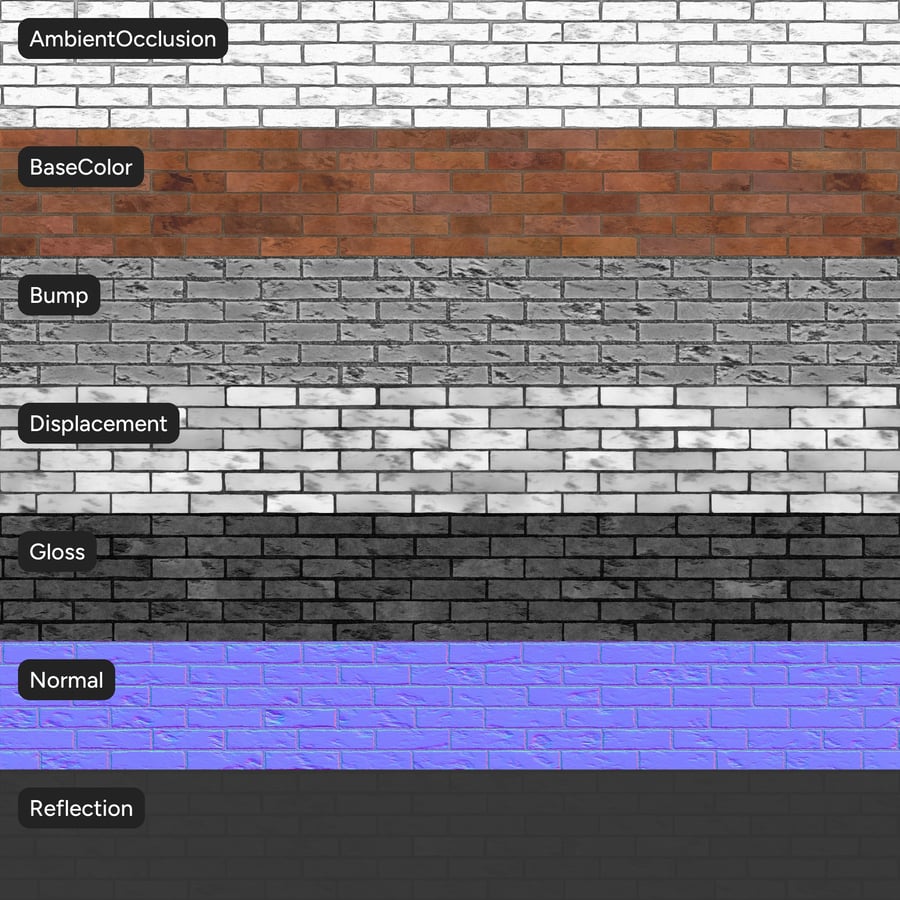 Heritage Running Bond Brick Wall Texture