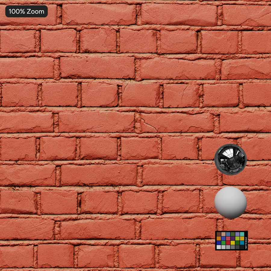 Painted English Bond Brick Wall Texture