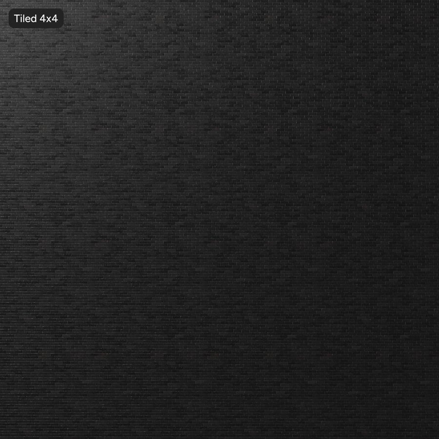 Painted Running Bond Brick Texture, Black
