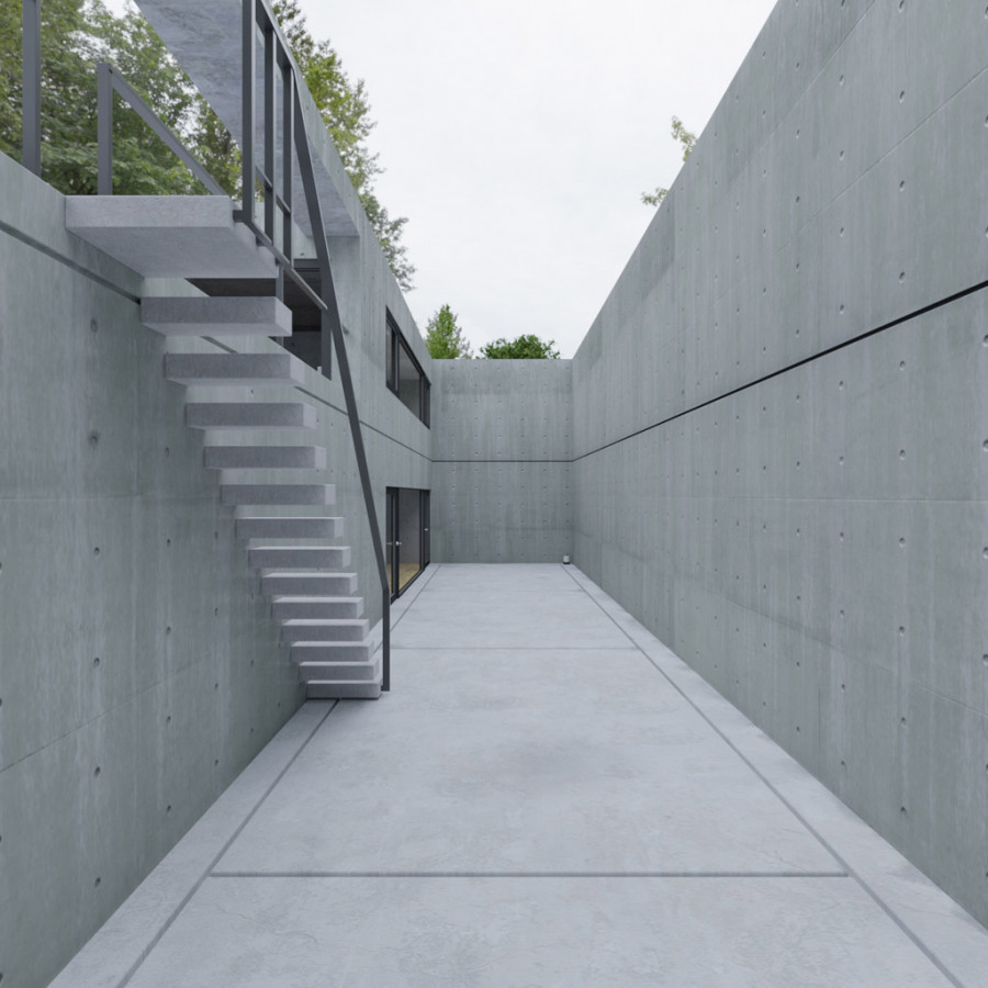 Hồ Lafarge – Bầu trời u ám – Cảnh ngoài trời – HDRI