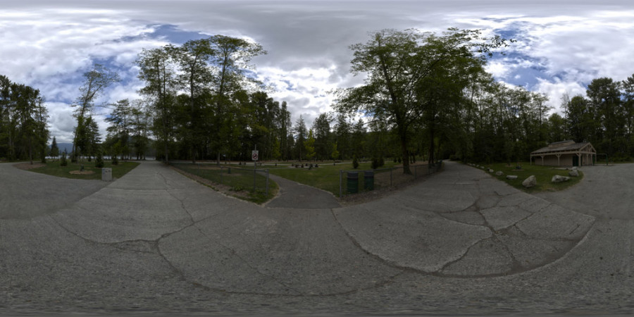 Barnet Marine Park Pochmurny dzień Popołudnie Niebo na zewnątrz HDRI