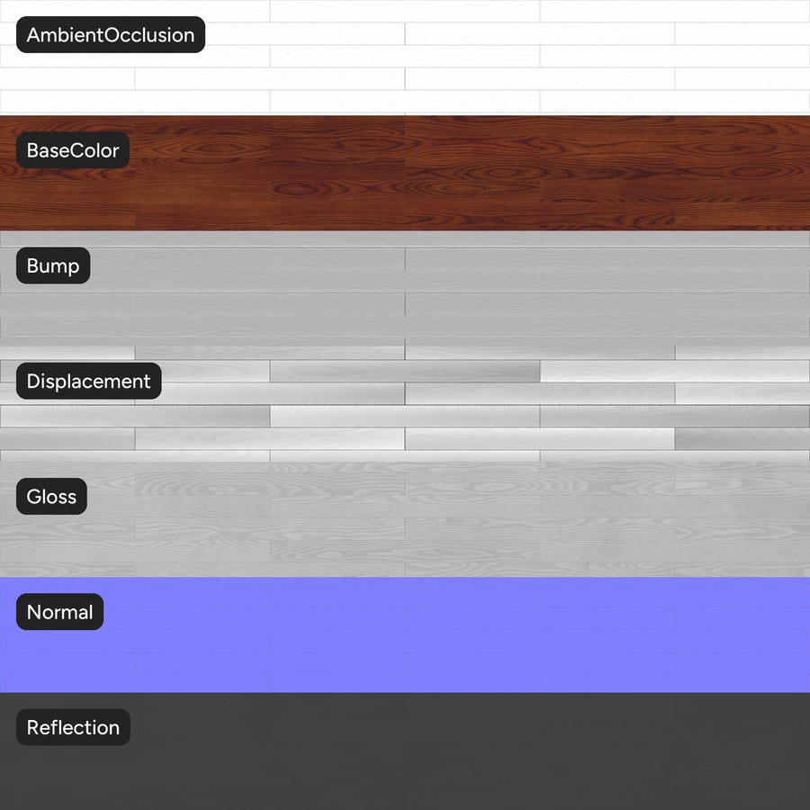 Ash Wood Board Texture, Deep Ginger