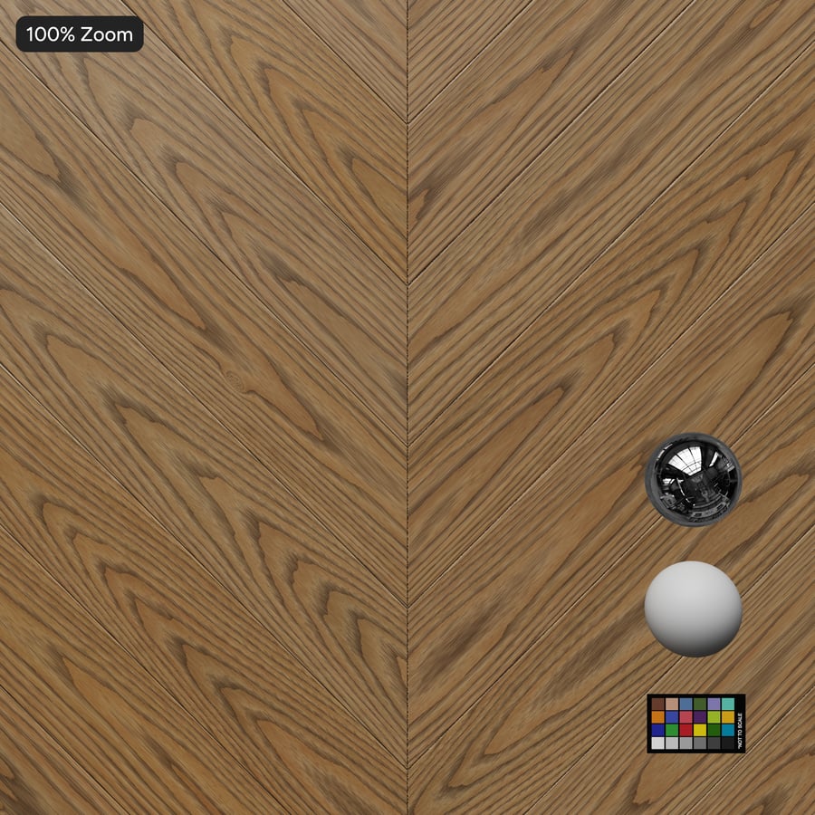 Chevron Ash Wood Board Texture, Light