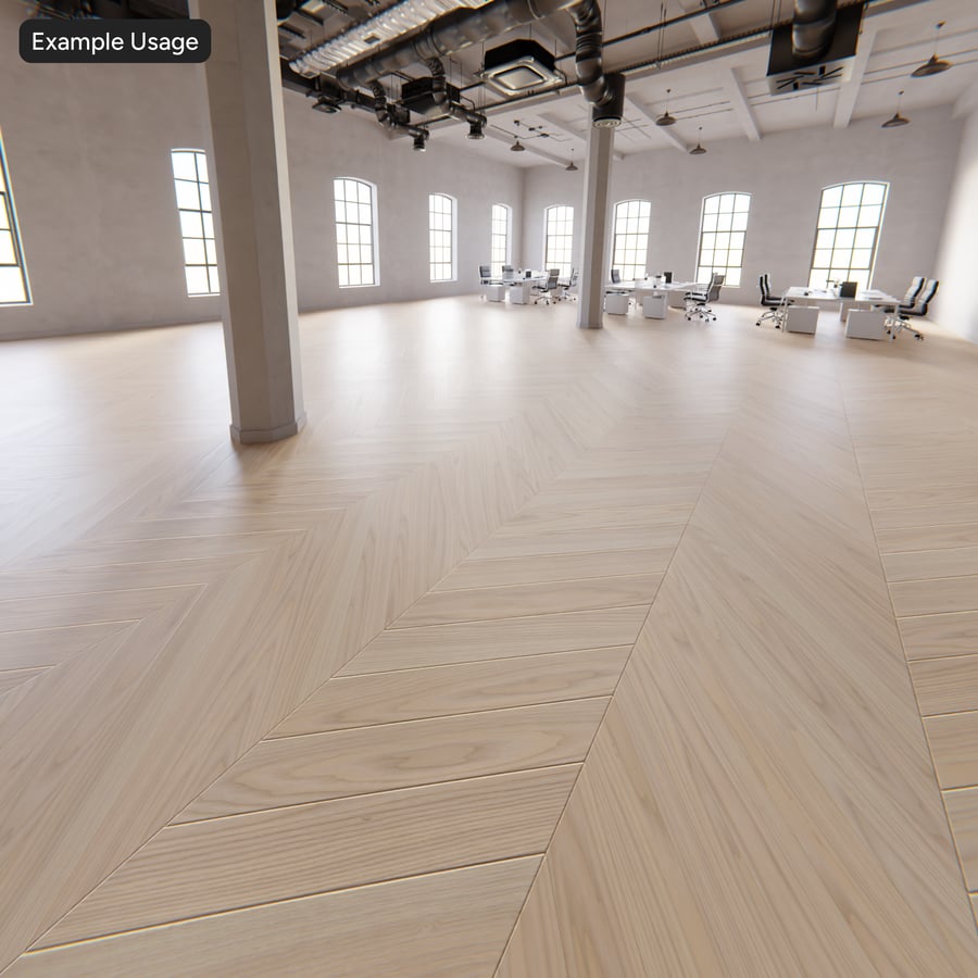 Struttura del pannello in legno di frassino Chevron, bianco