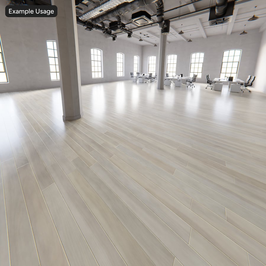 Birch Wood Board Texture, White