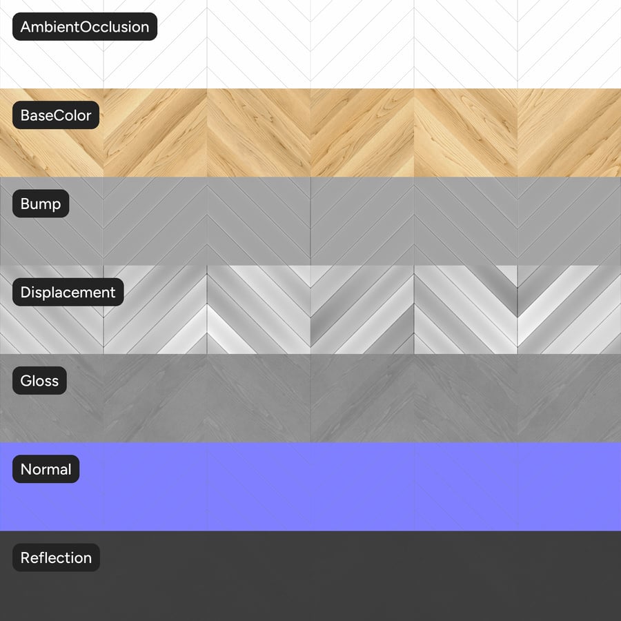 Chevron Maple Wood Board Texture