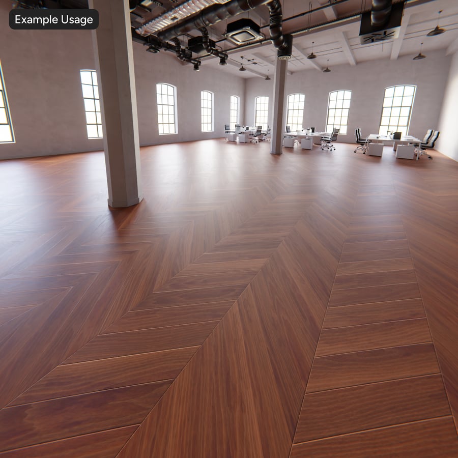Họa tiết ván gỗ Merbau Chevron