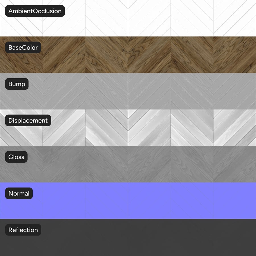 Chevron Oak Wood Board Texture