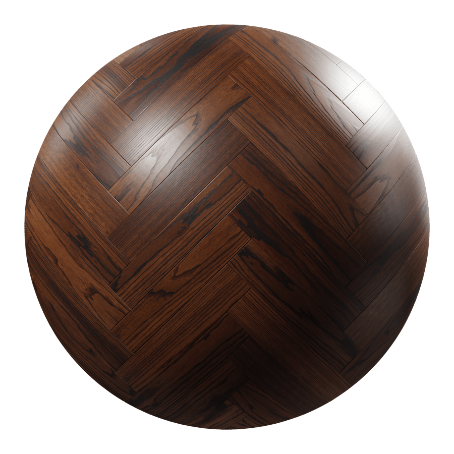 Herringbone Oak Wood Board Texture, Cognac