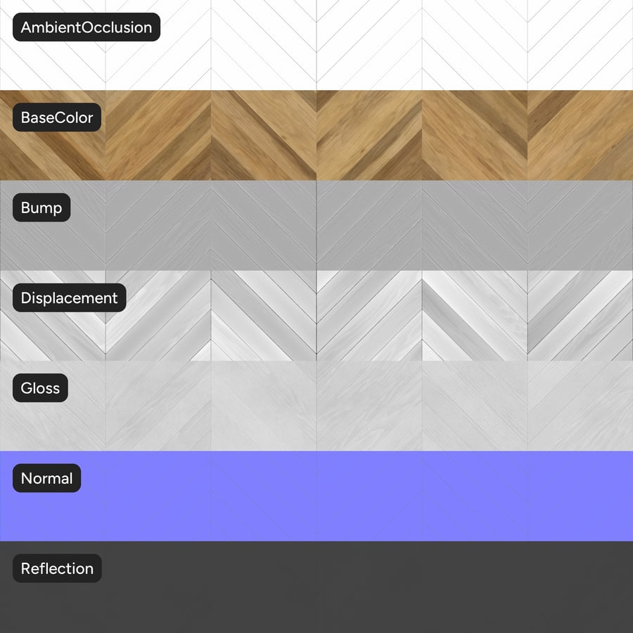 Chevron Poplar Wood Board Texture