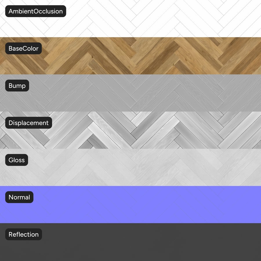 Herringbone Poplar Wood Board Texture