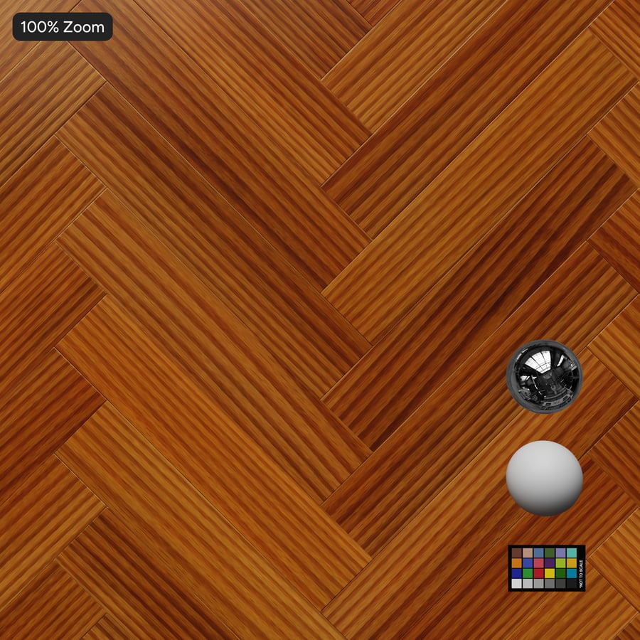 Herringbone Teak Wood Board Texture