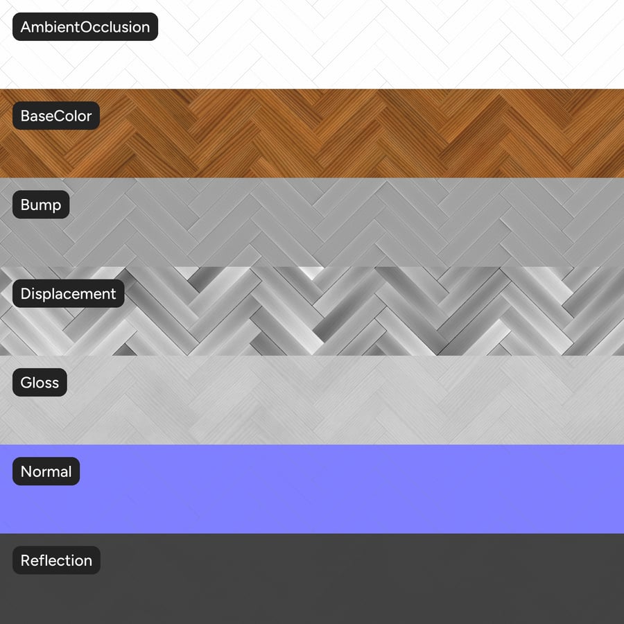 Herringbone Teak Wood Board Texture