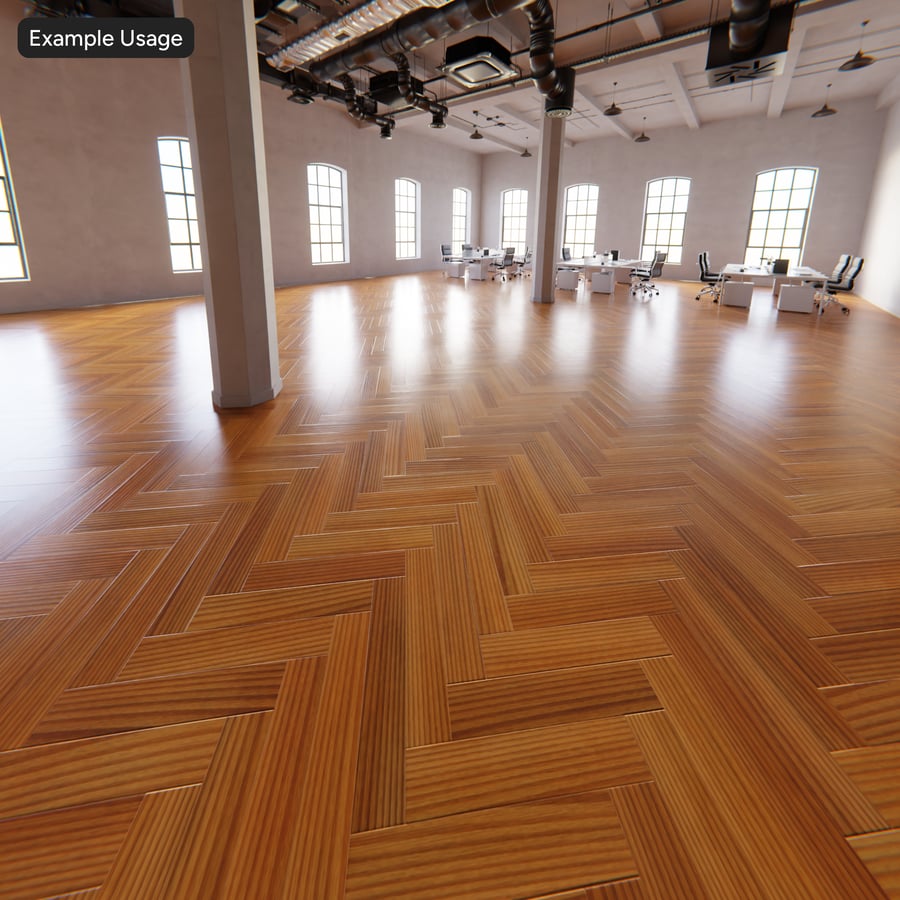Herringbone Teak Wood Board Texture