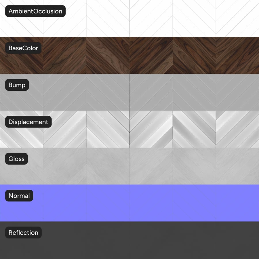 Текстура деревянной доски Chevron Walnut