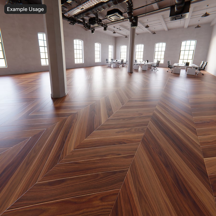 Chevron Walnut Wood Board Texture, Amber
