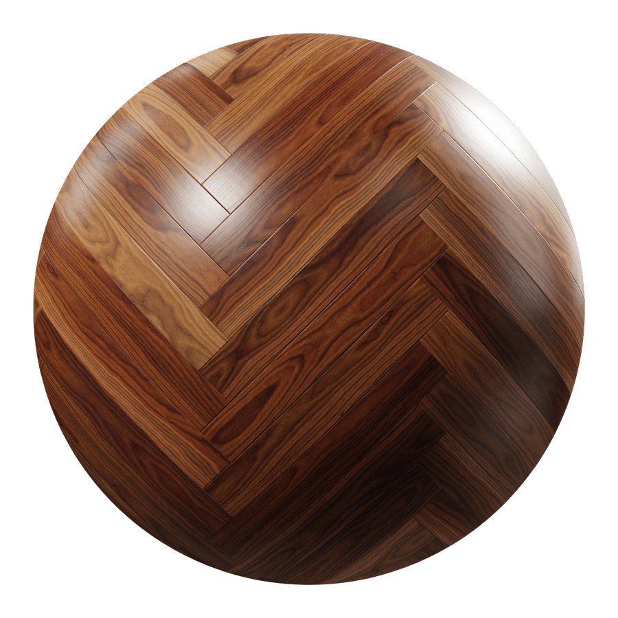 Herringbone Walnut Wood Board Texture, Amber