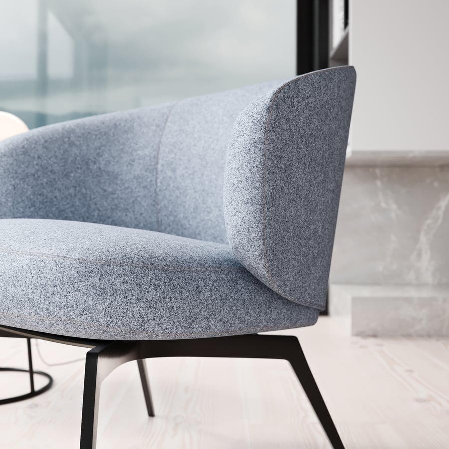 Replica Lema Semplice karosszék modell, halványkék
