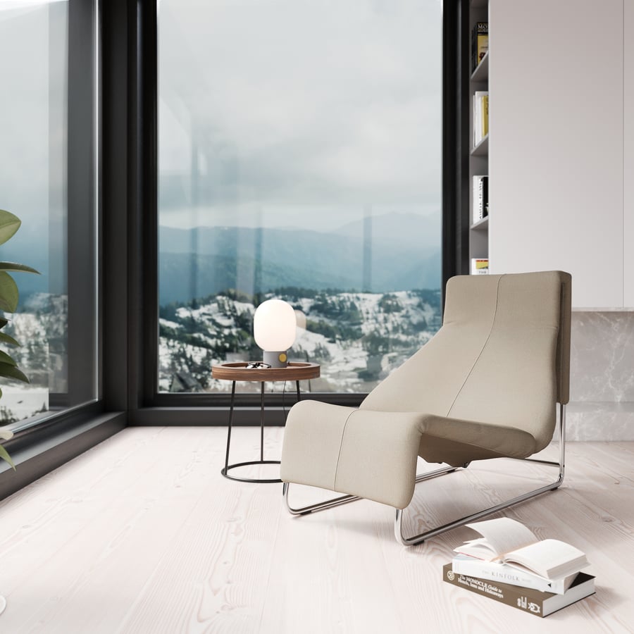 Taupe Replik Embody Sessel Modell