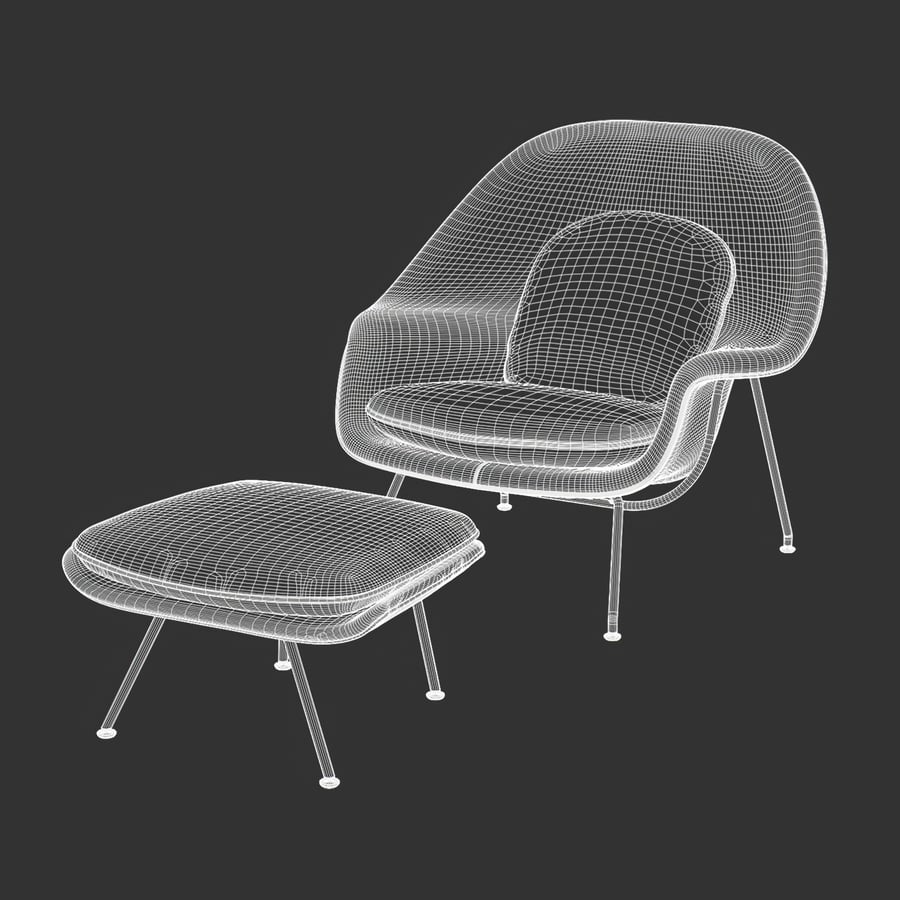 Replica Eero Sanguine Armchair Model, White