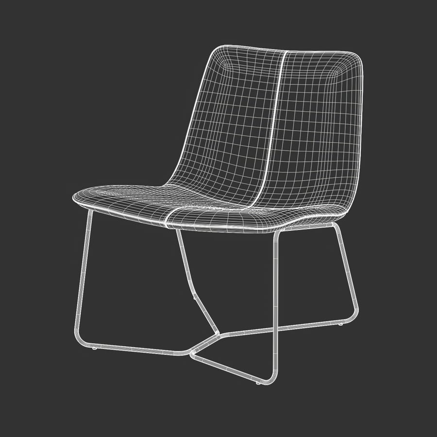 Replika West Elm Zion karosszék modell, barna