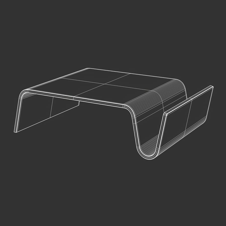 Fa Replica Ceets hajlított dohányzóasztal modell