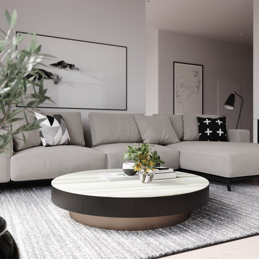 Mramorová replika Minotti Manhattan Coffee Table Model