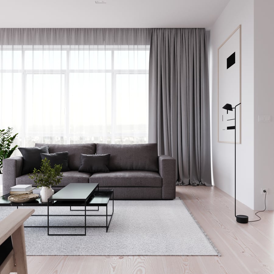 Replica Hedendaagse Sofa Model, Donkergrijs
