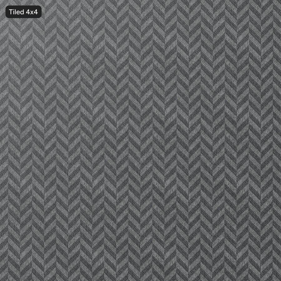 Lazarus Lupine Pattern Upholstery Fabric Texture, Charcoal Grey