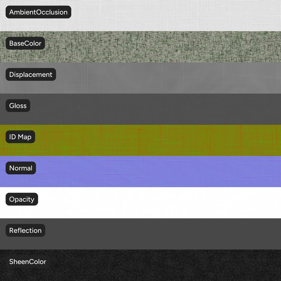 Plain Weave Rivet Upholstery Fabric Texture, Pale Green