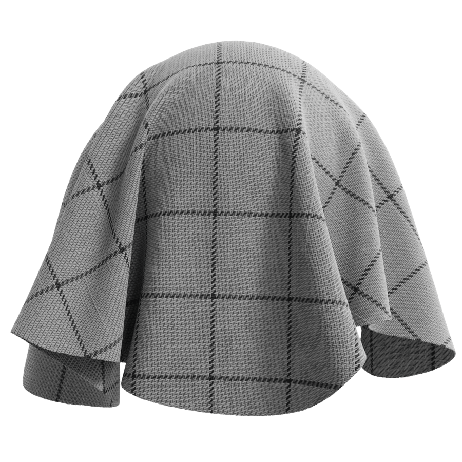 Geometric Plaid Twill Upholstery Fabric Texture, Grey