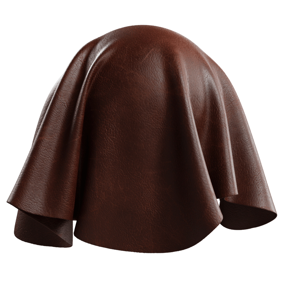 Waxy Full-Aniline Horsehide Leather Texture, Chocolate Brown