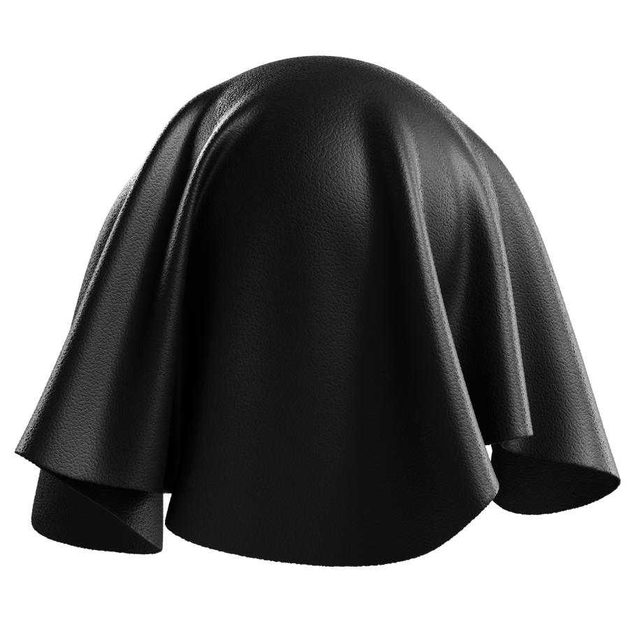 Pigmented Lambskin Leather Texture, Black