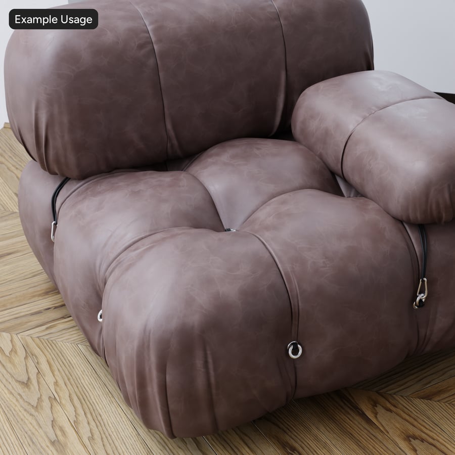 Sleek Vintage Leather Texture, Dark Chocolate Brown