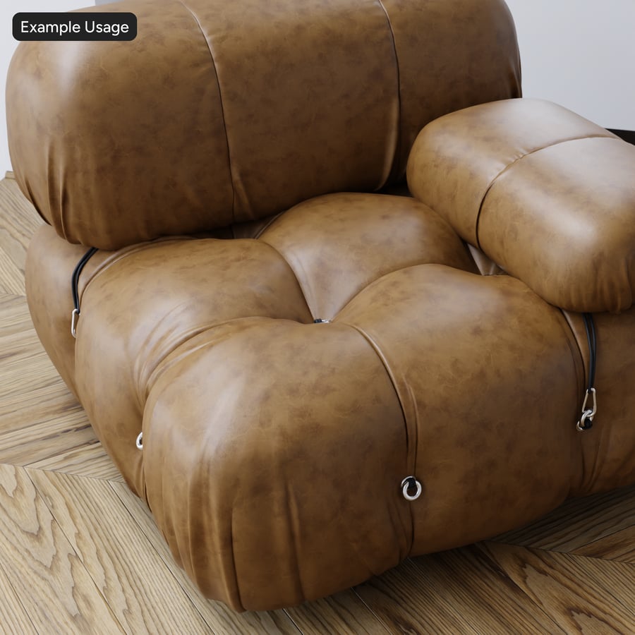 Tekstur Kulit Vintage yang Ramping, Coklat Cokelat