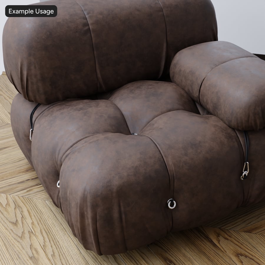 Tekstur Kulit Vintage Split, Coklat Cokelat Tua