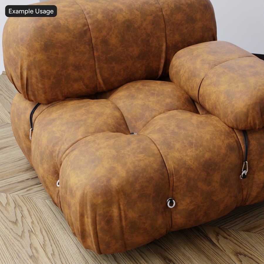 Patina Vintage Leather Texture, Caramel Brown