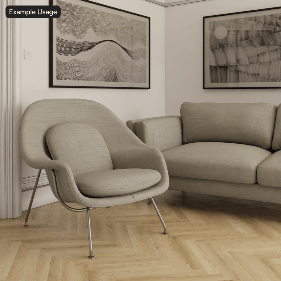 Leinwandbindung Canvas Möbelstoff Textur, Warm Grey