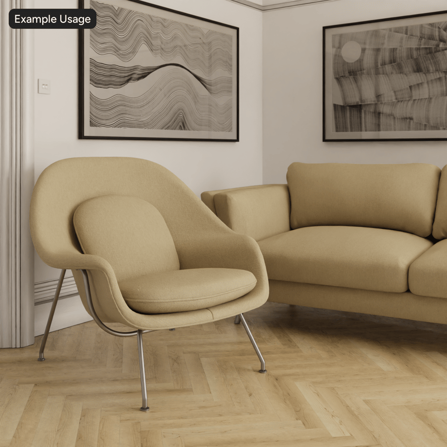 Basket Weave Cotton Upholstery Fabric Texture, Warm Beige