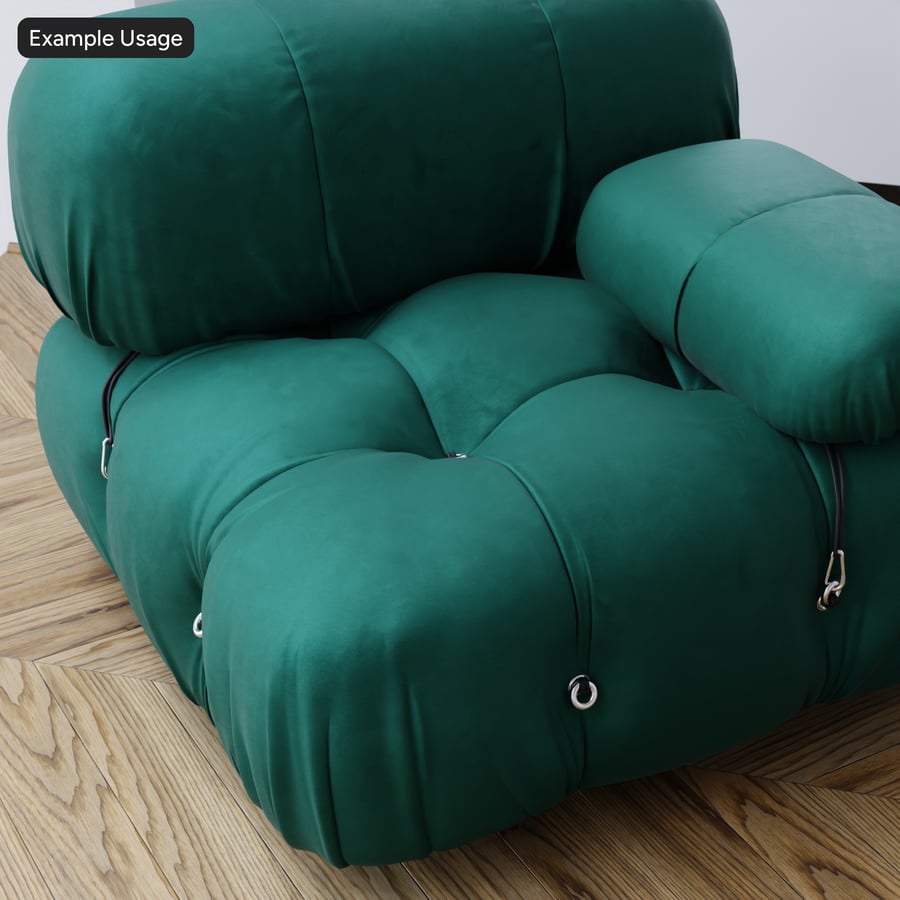 Matte Polyester-Samt-Polsterstoff Textur, Waldgrün