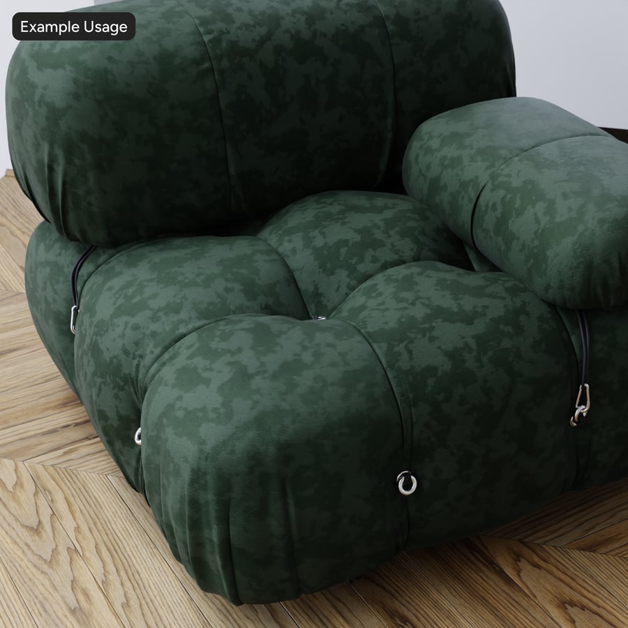 Worn Velvet Upholstery Fabric Texture, Deep Forest Green
