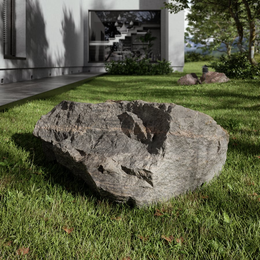 Модель Cool Toned Cleavered Low Large Rock Boulder