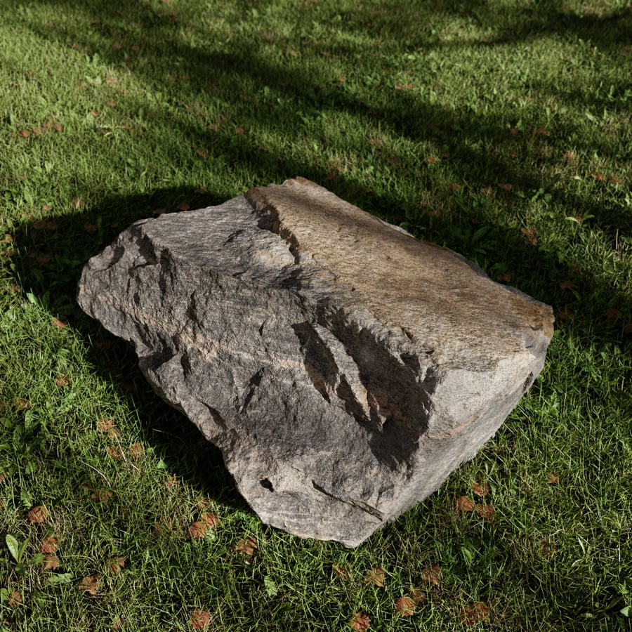 Модель Cool Toned Cleavered Low Large Rock Boulder