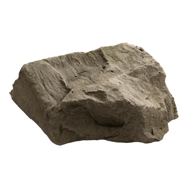 Blasser gezackter großer Felsbrocken Modell