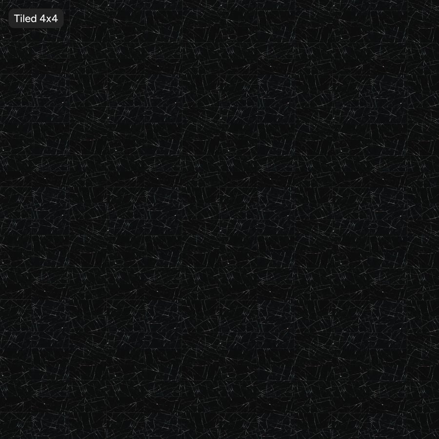 Piastrella quadrata di marmo opaco, nero galattico