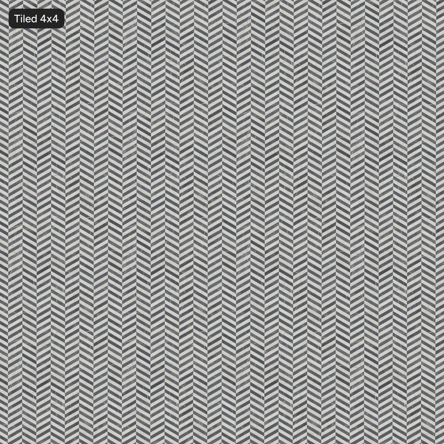 Błyszcząca tekstura Chevron Marble, kremowo-szara