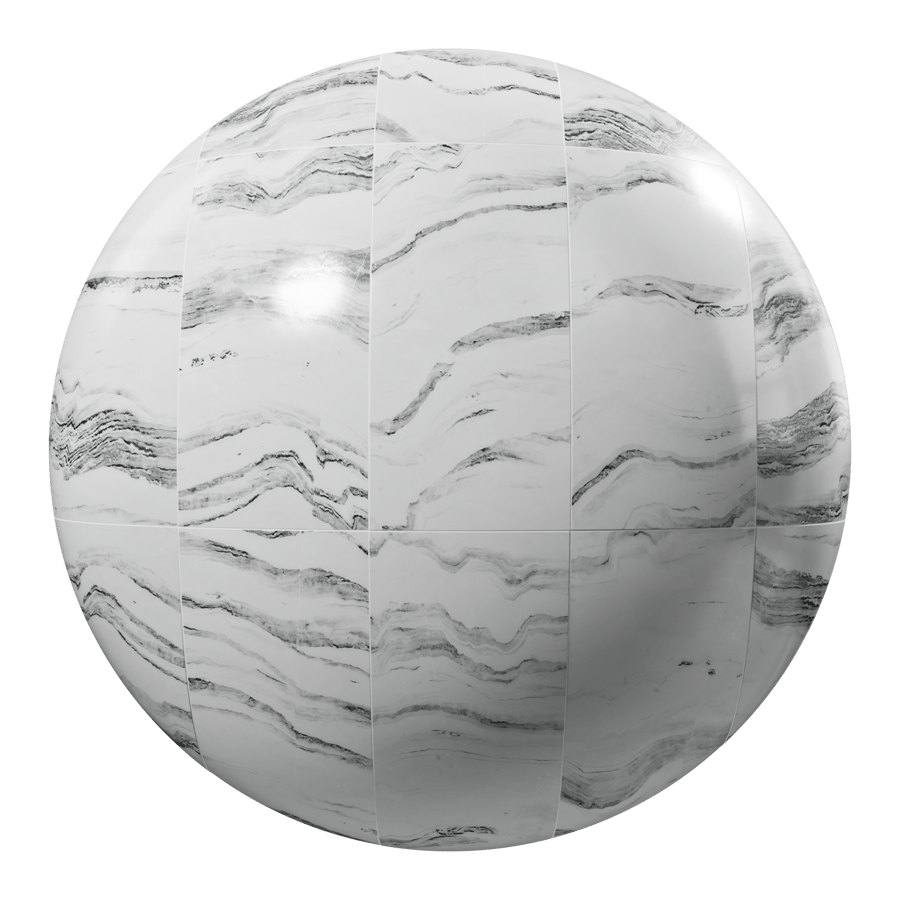 Ορθογώνιο πλακίδιο μαρμάρου με ματ υφή, Cosmic White