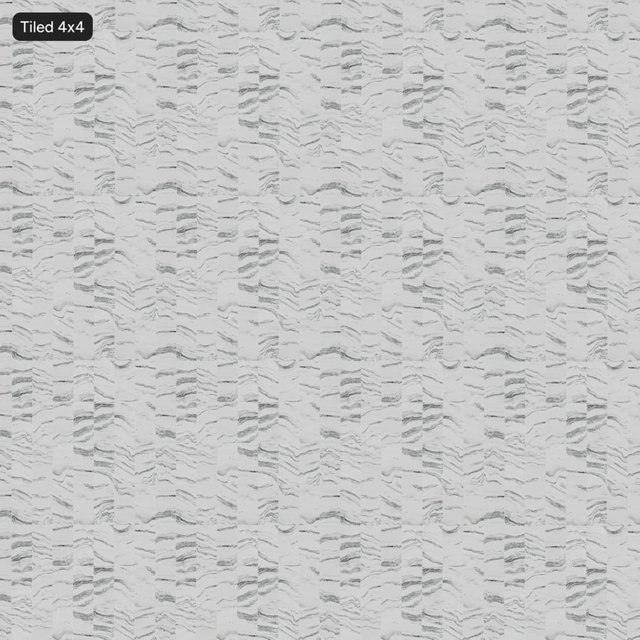 Rectangular Marble Matte Tile Texture, Cosmic White