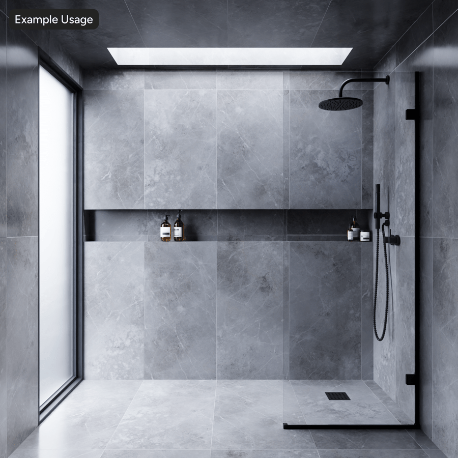 Piastrella rettangolare in marmo opaco, beige scuro