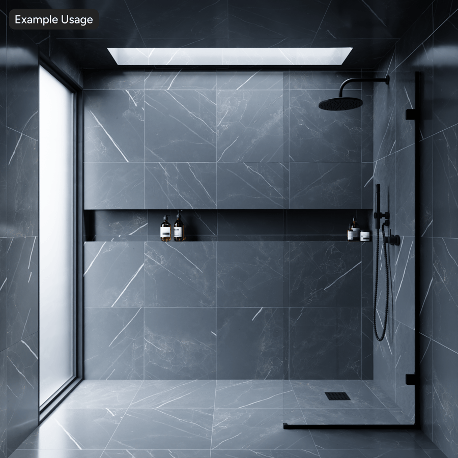 Vierkante Marmeren Matte Tegelstructuur, Dusky Grey